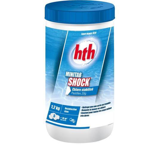 HTH Minitab Shock 1,2kg - Chlore stabilisé pastilles 20g