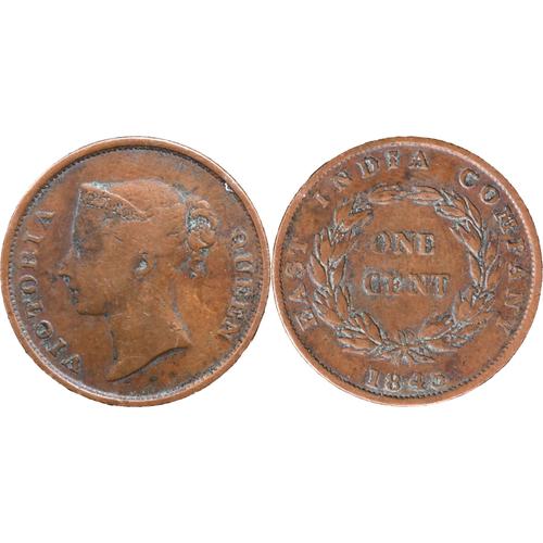 Malaisie - Straits Settlements - 1845 - One Cent - Victoria Queen - 20-134