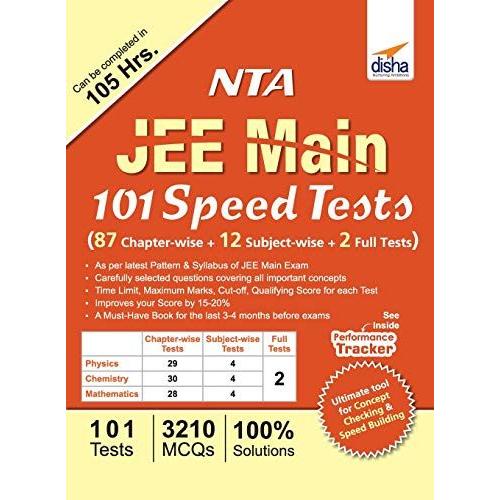 Nta Jee Main 101 Speed Tests (87 Chapter-Wise + 12 Subject-Wise + 2 Full)