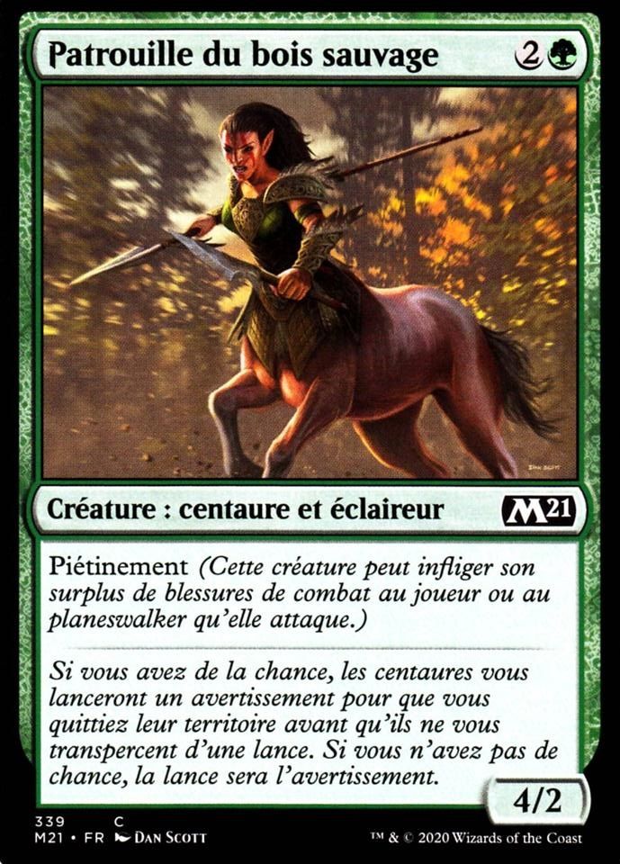 Patrouille du bois sauvage Mtg Deck Arpenteur M2021 c 339