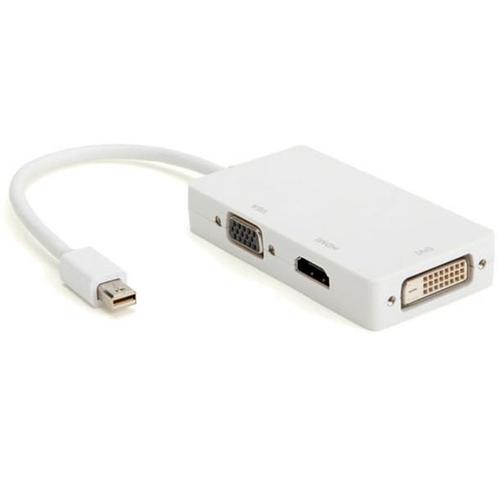 3 en 1 Thunderbolt Mini Display Port DP vers HDMI VGA DVI Câble adaptateur pour Mac