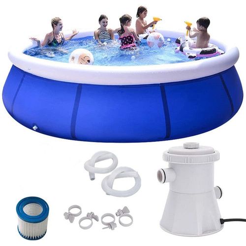 300gal Pompe à Filtre Piscine, Outil de Nettoyage de l'eau de la Piscine extérieure de la Pompe de la Piscine extérieure