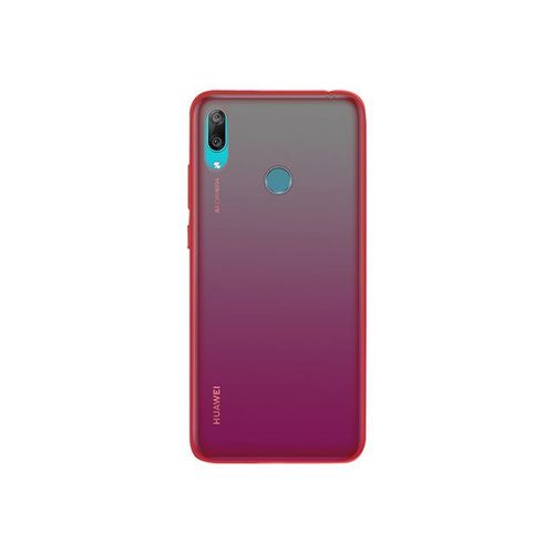Colorblock - Coque De Protection Pour Téléphone Portable - Polyuréthanne Thermoplastique (Tpu) - Rouge, Noir (Pack De 2) - Pour Huawei Y7 2019