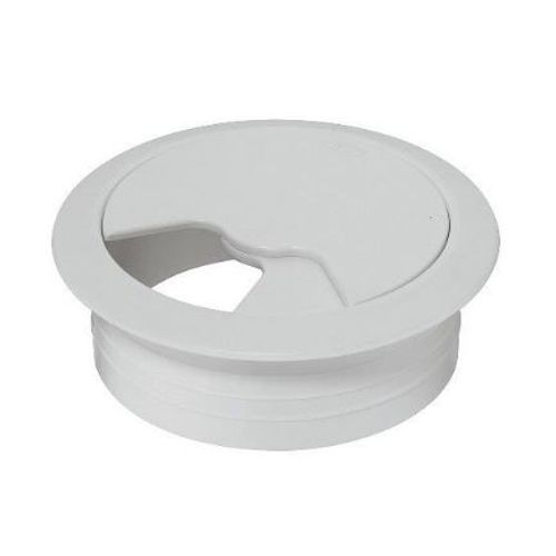 Passe câble pivotant Ø 60mm HAFELE Blanc 428.96.702