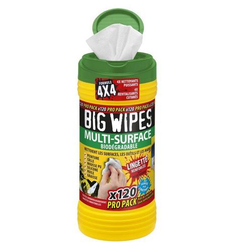 Lingettes multi-surface BIG WIPES - boîte de 120 - BIW-MS120