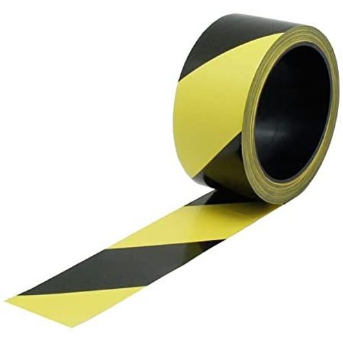 Bande de balisage VISO Noir et jaune - 100 m x 50 mm - RSNA01NJ