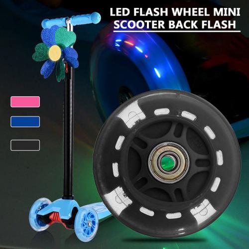 Roue Flash Led Mini Ou Maxi Scooter Durable, 80mm, Feux Clignotants Arrière Abec-7