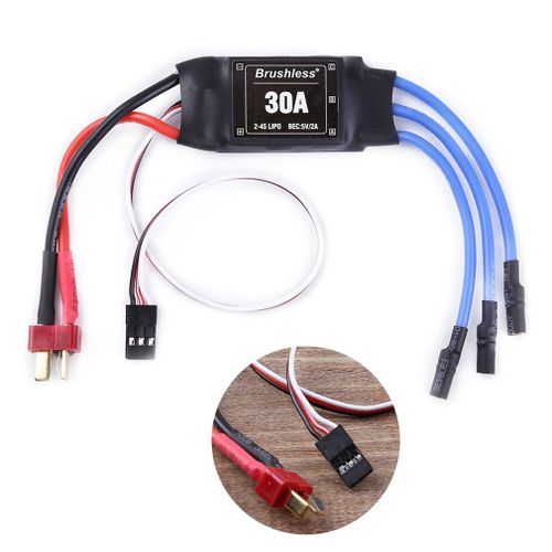 Contrôleur De Vitesse De Moteur Sans Balais Xxd 30a 2-4s Esc, Rc Bec Esc T Plug 450 V2, Pour Mini Drone Fpv F450 Hélicoptère-Générique