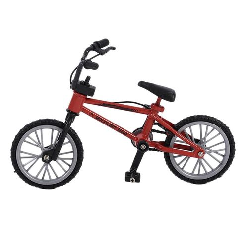 Mini Vélo Bmx À Doigt Pour Garçons, 1 Pièce, Avec Corde De Frein, En Alliage, Modèle De Vélo De Montagne Fonctionnel, Jouets, Cadeau Pour Enfants