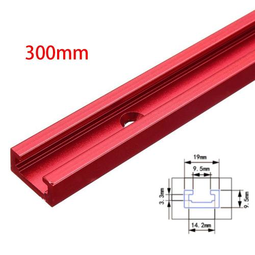 Guide à onglet en T, outil pour le travail du bois, routeur à fente en T, Table rouge, alliage d'aluminium