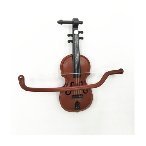 1pcs Instrument De Musique Bricolage 1/12 Maison De Poupées En Bois Violon Plastique Mini Violon Dollhouse Artisanat