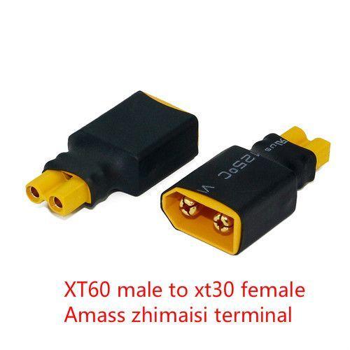 Adaptateur De Connecteur Mâle/Femelle Xt60 À Xt30, Conversion Pour Modèle De Croisement D'Avion Électromécanique Amass