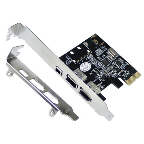 Carte D'Acquisition Vidéo Pci-E 1x À 16x 1394 Dv Avec Adaptateur Firewire 6 Broches À 4 Broches, Accessoire 3 Ports Pour Ordinateur De Bureau