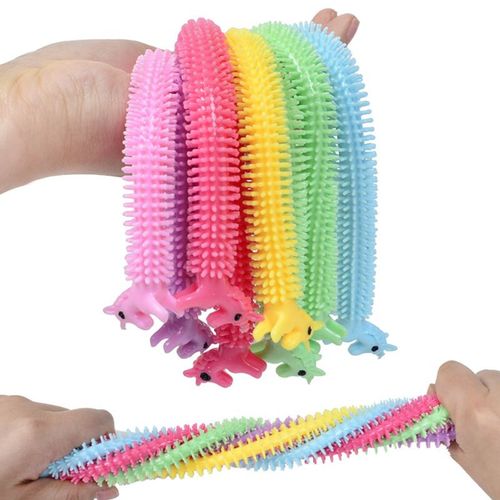 Bande De Caoutchouc Élastique En Forme De Licorne Pour Enfants, Jouets De Décompression, Vent Ramen Nouilles, Corde Tpr, Nouveauté, Cadeau Amusant, 6 Pièces