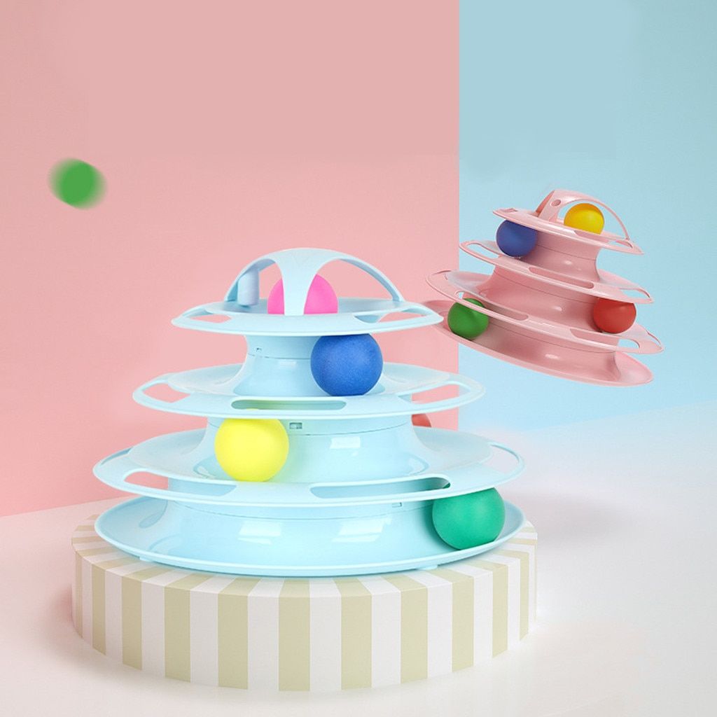 Xui Jouet Distributeur D'aliments Pour Animaux Quatre Couche...