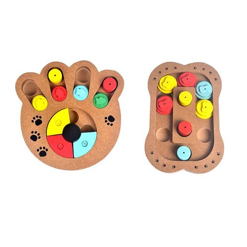 Xui Distributeur De Jouets De Nourriture Pour Chiens En Bois Griffe Os Chien Éducatif, Puzzle Jouets Qi Entraînement Plateau De Jeu J2y