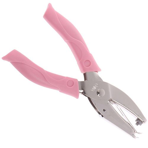 Xeju 1 Pcs Handle Hole Punch Loose-Leaf Paper Cutter Single Hole Puncher