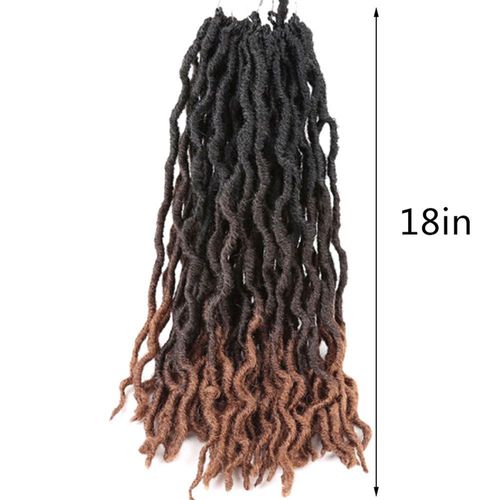 Xeju 18 Pouces 15 Roots Sénégalais Twist Crochet Tresse Cheveux Synthétiques Dreadlocks Box 