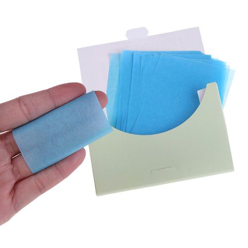 Xeju 50pcs Papier De Nettoyage Pour Visage Buvard Absorbant La Peau D'huile De Contrôle De Tissu De Maquillage 