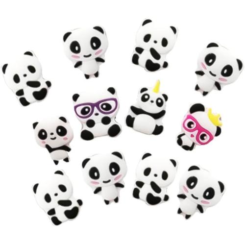 Anneaux Colorés 12 Pièces Anneau Dessin Animé Enfant Panda Bague Panda