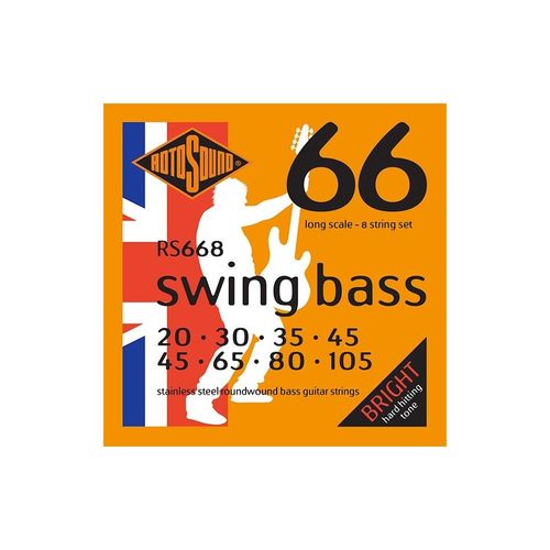 Rotosound Rs668 Swing Bass - Jeu De 8 Cordes Basse - 20-105