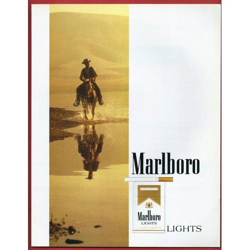 Publicité Papier - Cigarettes Marlboro De 1987