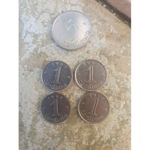 Lot 1 Centime 1962 A 1970