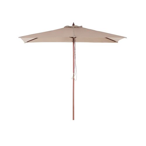 Grand Parasol Rectangulaire Avec Toile Beige Sable