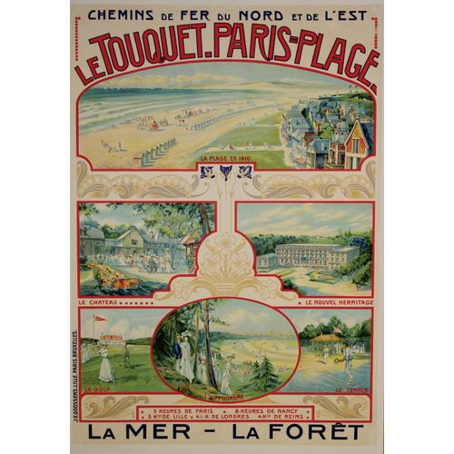 Affiche Le Touquet Paris Plage