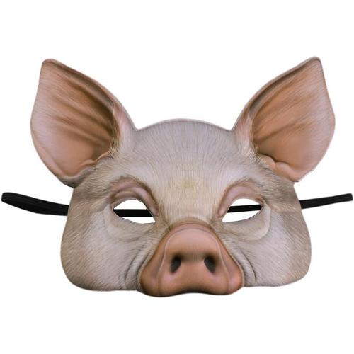 Tenues De Cosplay Moitié Halloween Cochon Masques Cochon Heureux Animal Dhalloween Masque Animalier Demi-Masques D'animaux Pour Adultes Horreur Pour Adultes Jouet Bal De Promo 3d