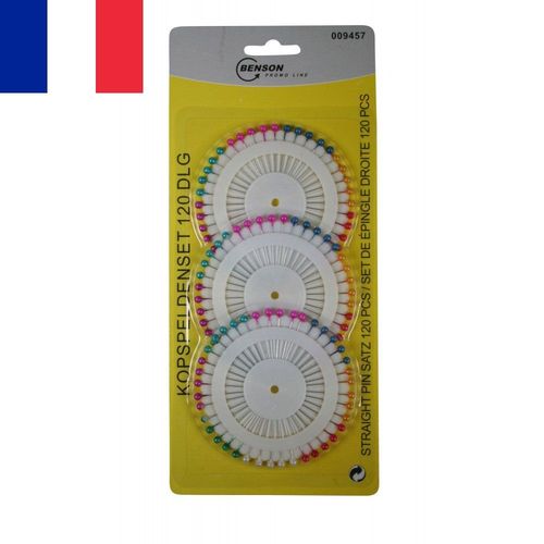 120 Épingles À Broche Droite 4 Cm Vêtement Couture Mercerie Retouche