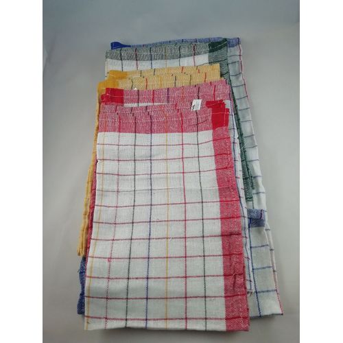 Lot De 5x Torchons À Carreaux Coton 45x70cm Vaisselle Cuisine Séchage