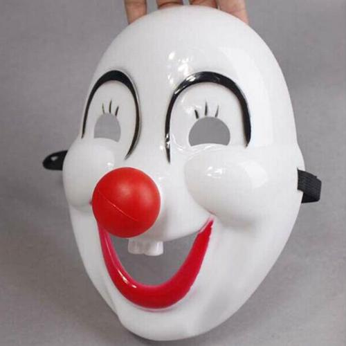 Masque De Clown Nez Rouge Fou 1 Pi¿¿Ce | Robe De Cirque Troupe, F¿ºte D'horreur, Halloween, Masque Fantaisie Effrayant