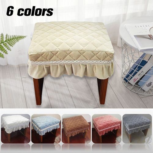 Housse De Si¿¿Ge De Tabouret De Piano, Matelass¿¿ Rectangulaire, Court, En Peluche, Nouveau
