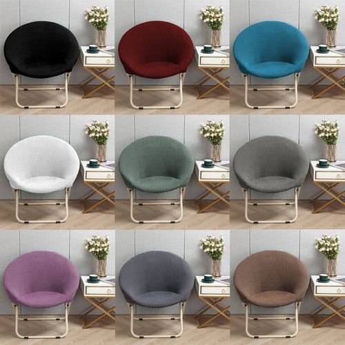 Housse De Chaise En Spandex, Protection De Chaise, Soucoupe Ronde, Sauce Lune, Pour Le Camping, Simple