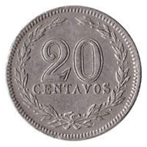 Pièce 20 Centavos Argentine - 1909