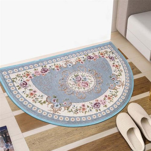 Tapis Traditionnel Chinois Demi-Lune ¿¿ Fleurs, Tapis De Sol Antid¿¿Rapant Pour Salle De Feu