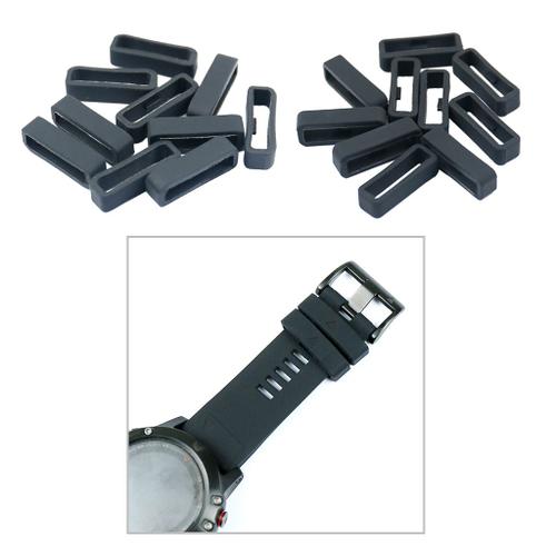 20pcs Passant de Bracelet de Montre en Silicone Léger pour Garmin Série  Fenix