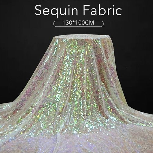 Tissu ¿¿ Paillettes Pour Broderie, 100x130cm, V¿ºtements De Sc¿¿Ne, Jupe, Robe De Mari¿¿E, D¿¿Cor De Fond, Rose Scintillant