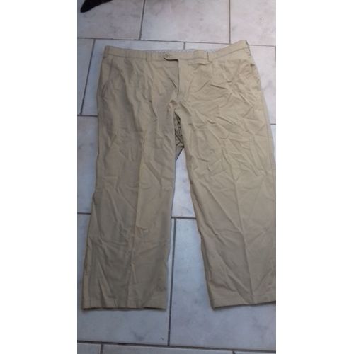 Pantacourt Homme Beige Saint Hilaire Taille 54