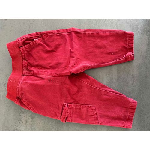 Pantalon Rouge Bordeaux Dpam - 12 Mois/74 Cm