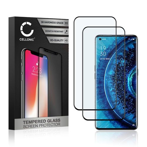 2x Protection D'écran En Verre Oppo Find X2 / Find X2 Pro (3d Full Cover, 9h, 0,33mm, Full Glue) Verre Trempé