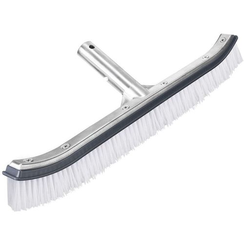 Tête de brosse de piscine, tête de brosse de 18 pouces en aluminium poli, pour le nettoyage des murs et des carreaux (pôles non compris)