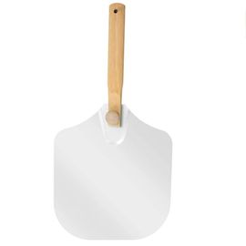 Pelle À Pizza En Aluminium Chaude En Métal, Spatule À Pizza Pour Pierre À Pizza Avec Poignée En Bois Pliable Palette De Pizza De Stockage Facile 12x14 Pouces