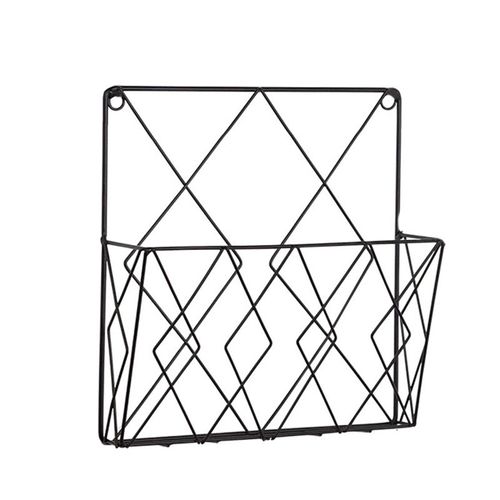 Étagère Murale En Fer Forgé, Support De Bibliothèque Ajouré, Design De Grille, Pour La Maison, Chambre À Coucher, Salle D'étude, Journal Suspendu