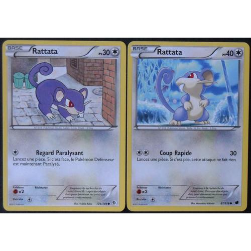 Rattata (104/149) - Frontières Franchies + Rattata (87/116) - Glaciation Plasma