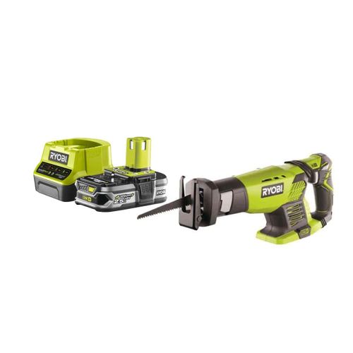 Pack RYOBI Scie sabre18V One+ RRS1801M - 1 Batterie 2.5Ah - 1 Chargeur rapide RC18120-125
