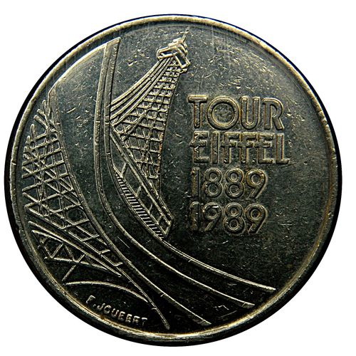 Pièce 5 Francs France 1989 Tour Eiffel