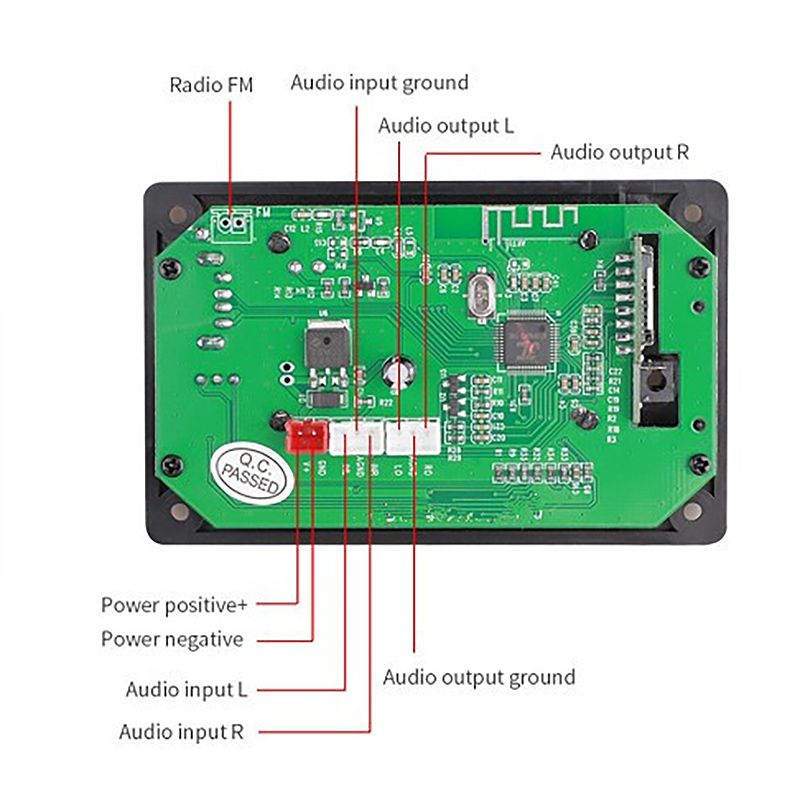Carte Dcodeur Mp3 Bluetooth Pour Voiture, cran Lcd, Module... - 3