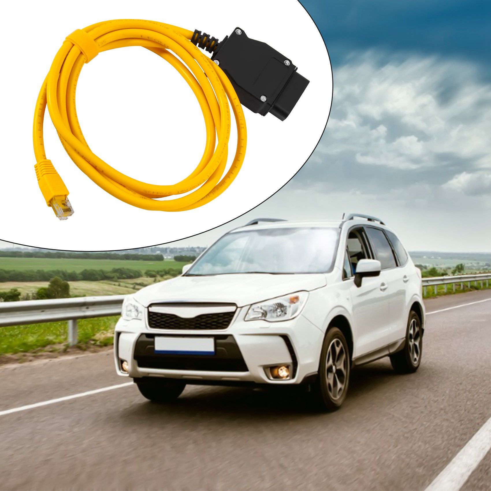 C�ble Ethernet vers OBD, Interface de codage Icom E-SYS pour... - 4